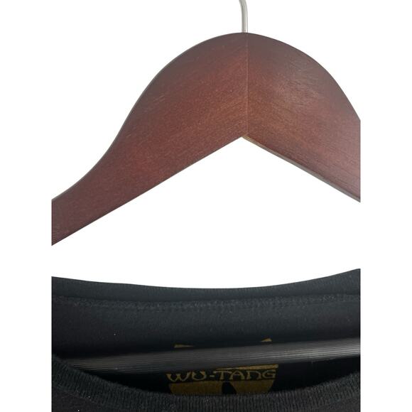 WU-TANG T-Shirt Long Sleeve Large Lucky Brand Yellow Black Cash Rules Streetwear - Picture 9 of 10